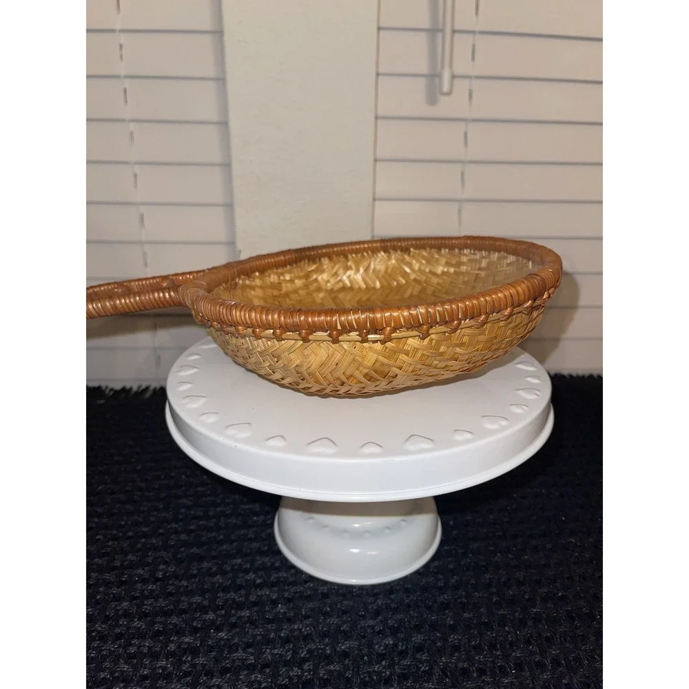 Vintage Woven Wicker Basket Bundle‎ Of 2
